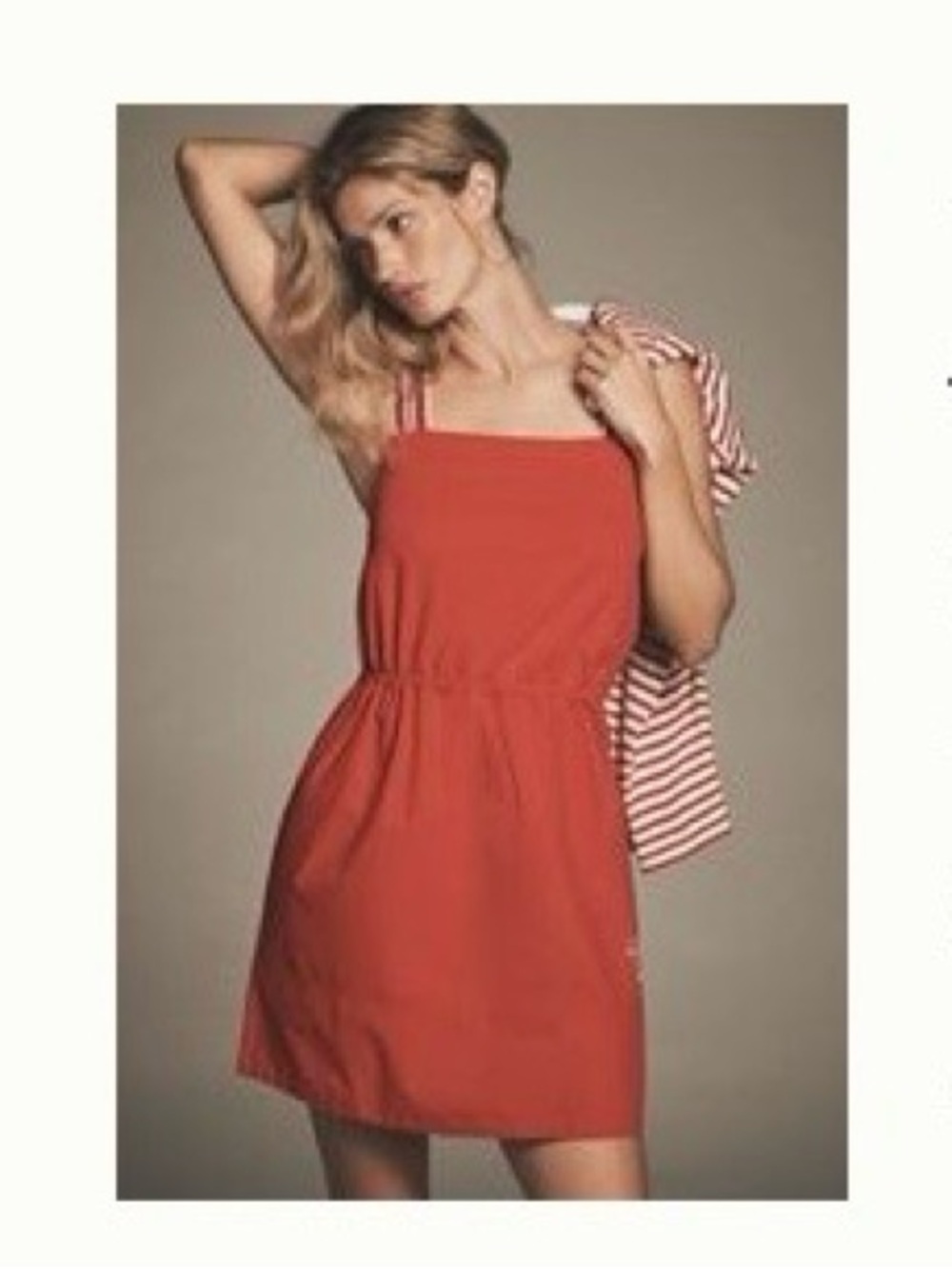 Daily Practice NWT Red Square-Neck Casual Dress